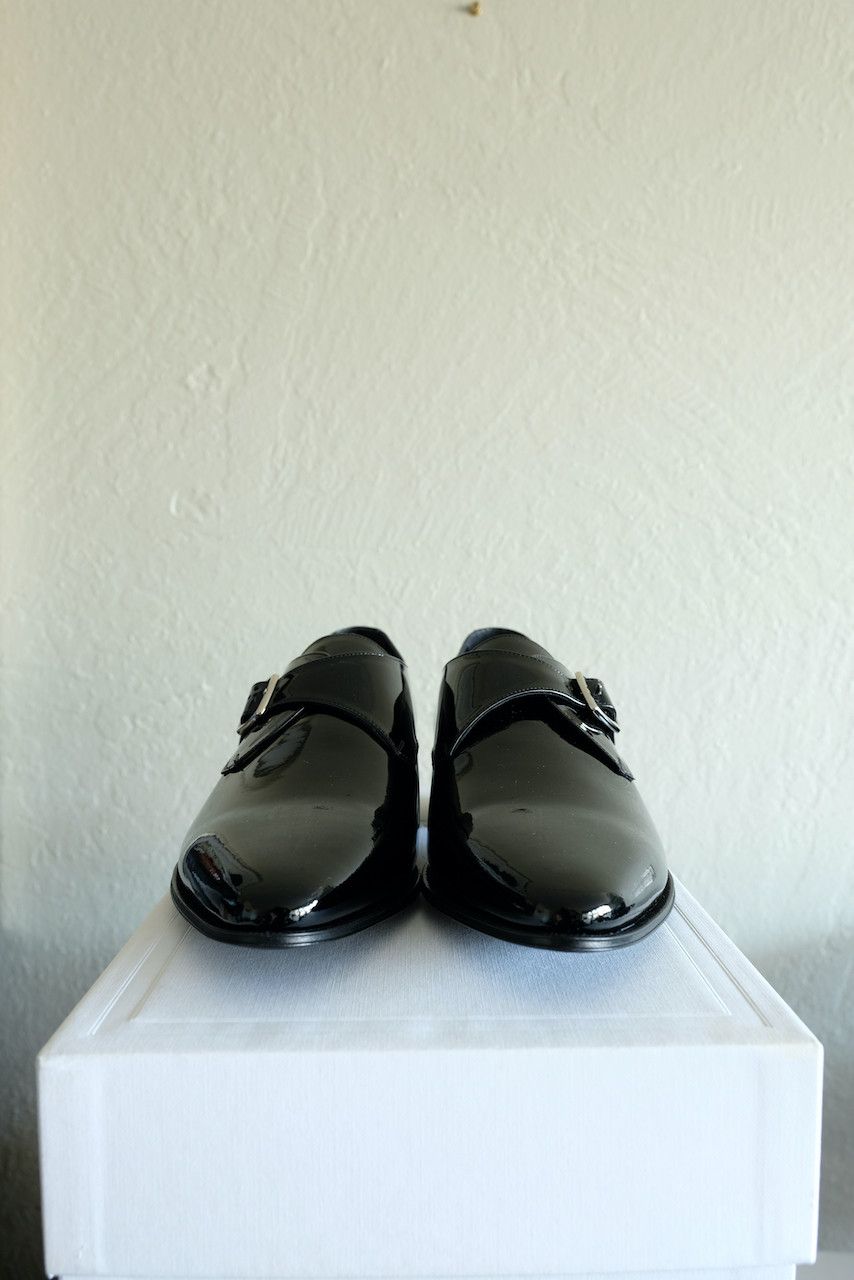 Celine × Hedi Slimane Celine Patent Leather Derby Shoes Single Buckle Jacno 42 9 Size US 9 / EU 42 - 2 Thumbnail