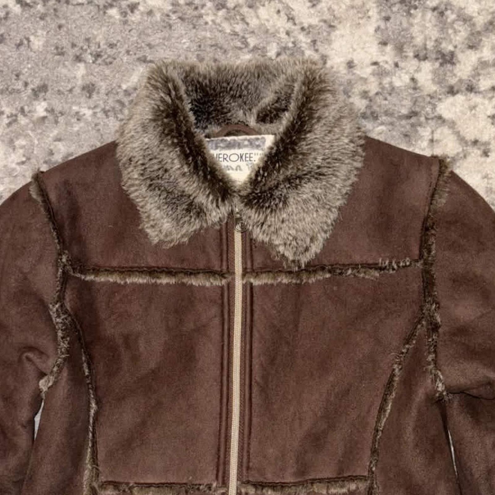 Cherokee Vintage Cherokee Faux Fur Suede Jacket Size XS / US 0-2 / IT 36-38 - 3 Thumbnail