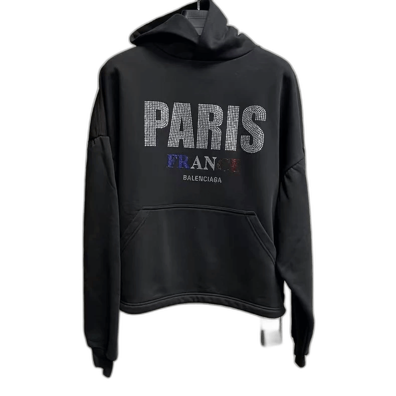 Balenciaga Balenciaga Black Letter Print Hoodie Size US M / EU 48-50 / 2 - 1 Thumbnail