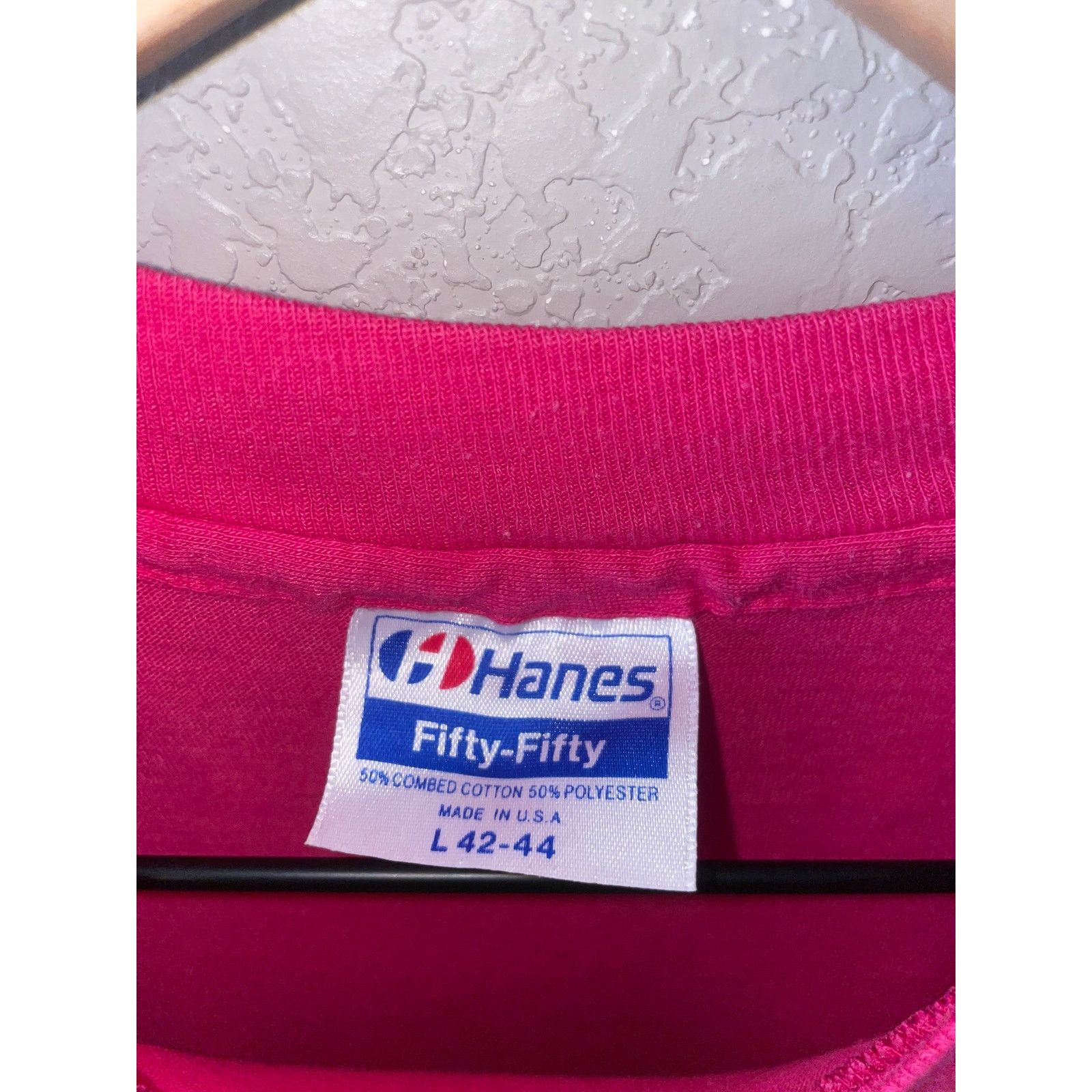 Hanes Vintage Mardi Gras Shirt New Orleans Pink Tee 80s 1986 M Size US M / EU 48-50 / 2 - 7 Thumbnail