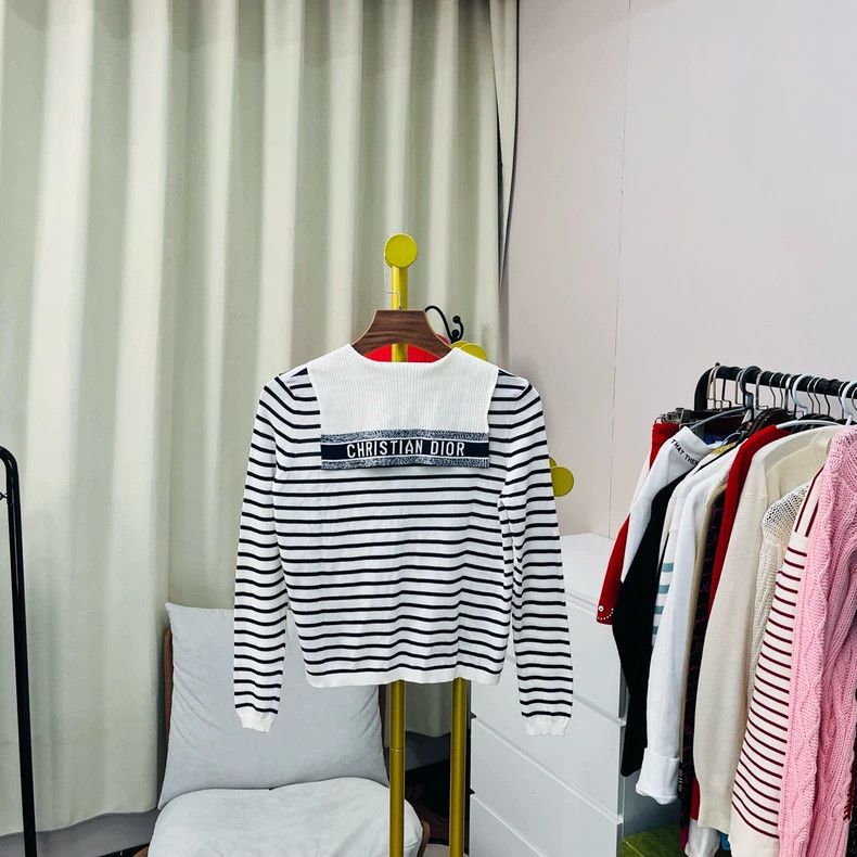 Dior Dior Striped sailor collar sweater Size XS / US 0-2 / IT 36-38 - 2 Thumbnail