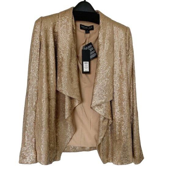Rachel Zoe Rachel Zoe Lena Sequin Embellished Draped Jacket Size XS / US 0-2 / IT 36-38 - 5 Thumbnail