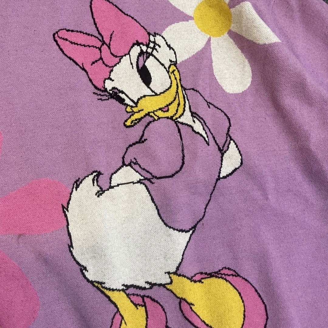 Disney Daisy Duck Purple Knit Sweater Fleece Pullover Plus Size Size 3XL / US 20-22 - 4 Thumbnail