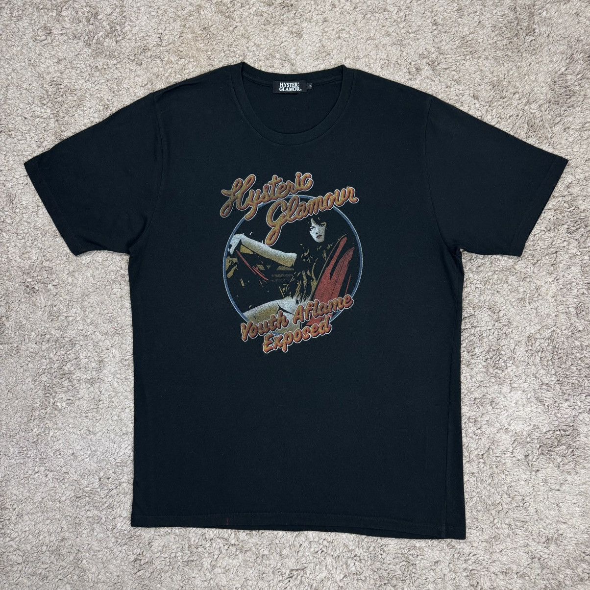 Hysteric Glamour Hysteric Glamour Youth Flame Exposed T-shirt Size US L / EU 52-54 / 3 - 1 Thumbnail