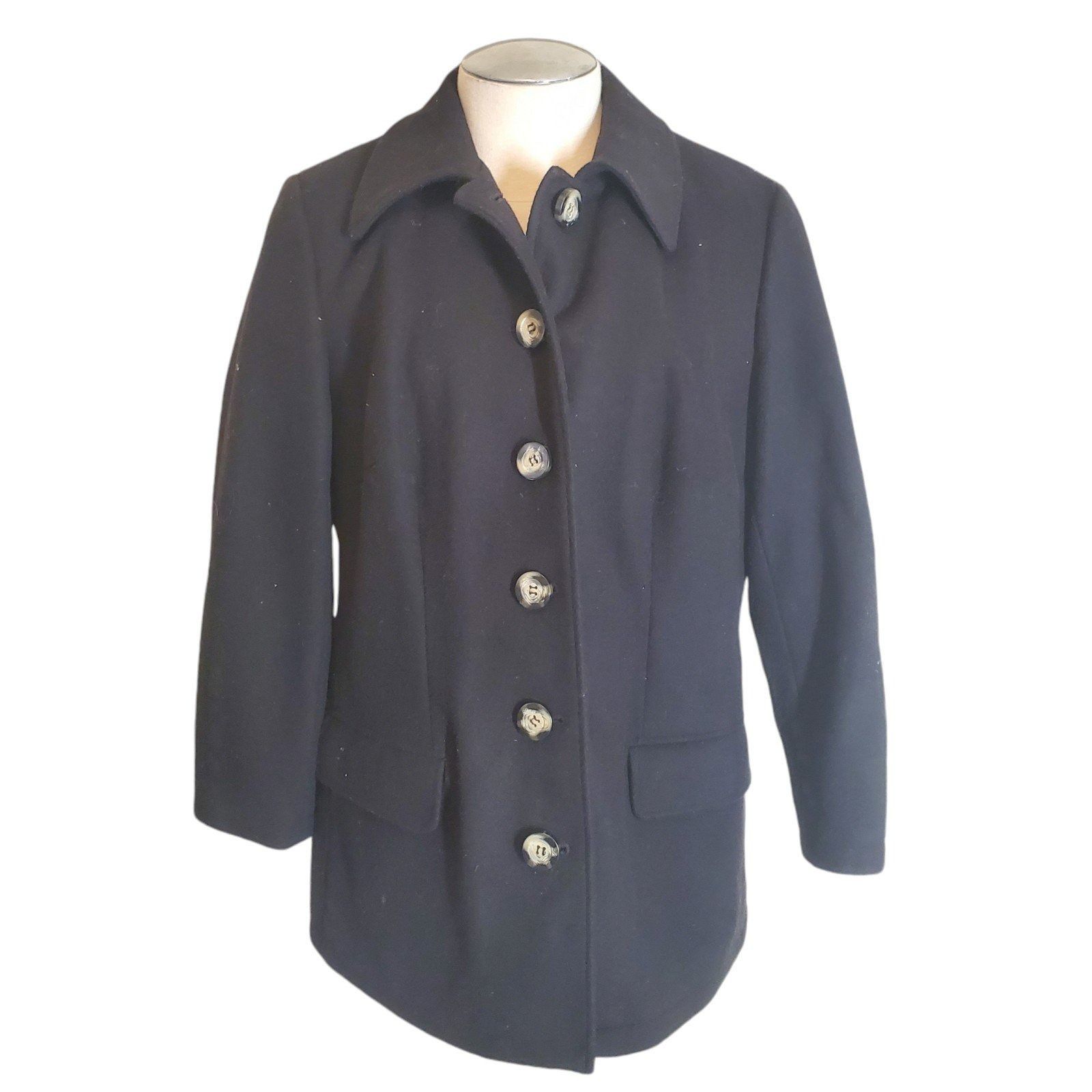 Harve Benard Harve Benard Vintage Women's Wool Peacoat Button Front Coat Size XXL / US 16-18 / IT 52-54 - 1 Thumbnail