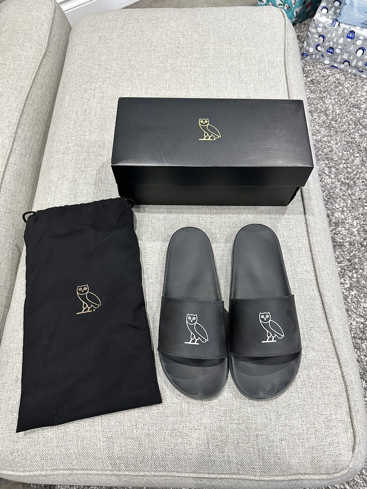 white ovo slides
