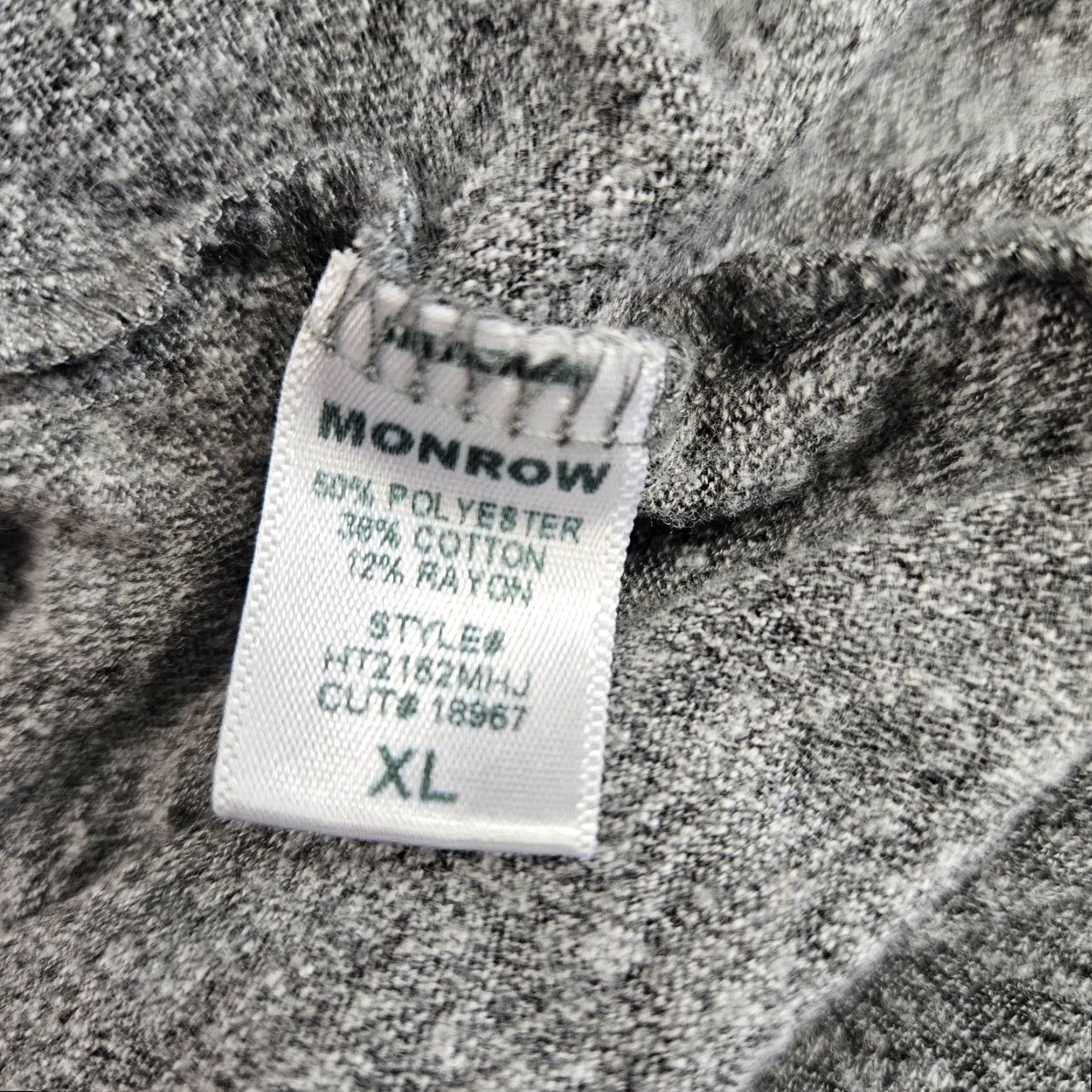 MONROW Monrow Womens Blouse Shirt XL Gray Long Sleeve Polyester Blend Pullover Solid Modern Basic Womens Size XL / US 12-14 / IT 48-50 - 5 Thumbnail