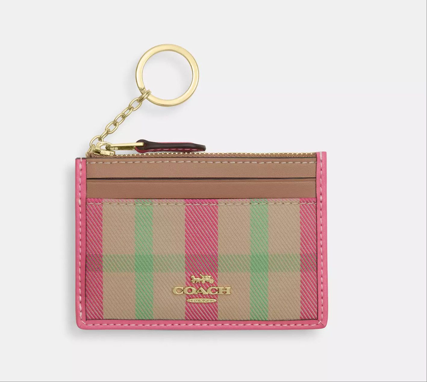 Coach Mini Skinny Id Case With Plaid Print CBL88 Size ONE SIZE - 6 Thumbnail