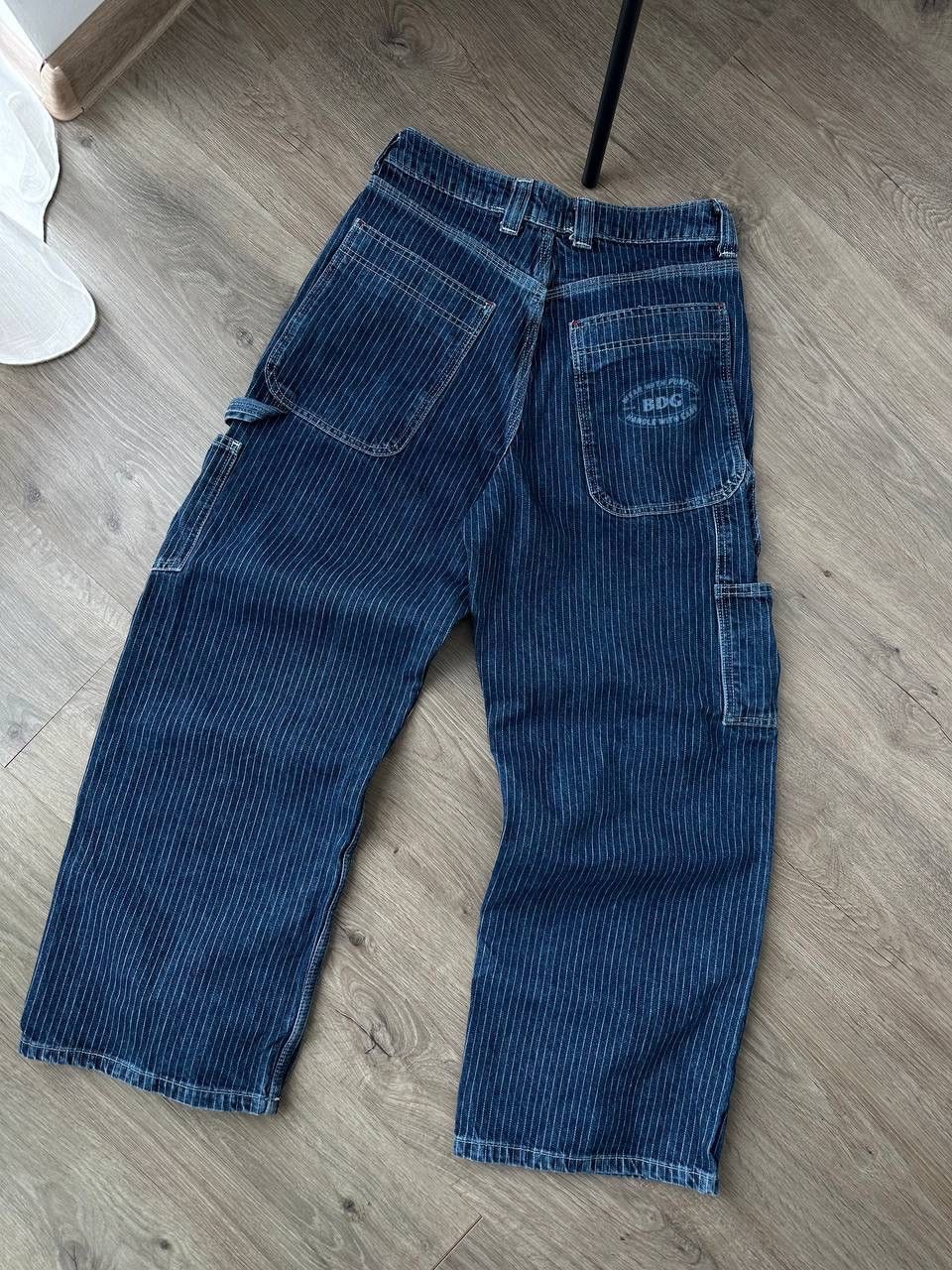 Japanese Brand × Vintage Vintage BDC Blue Baggy Carpenter Striped Pants Size US 32 / EU 48 - 11 Thumbnail