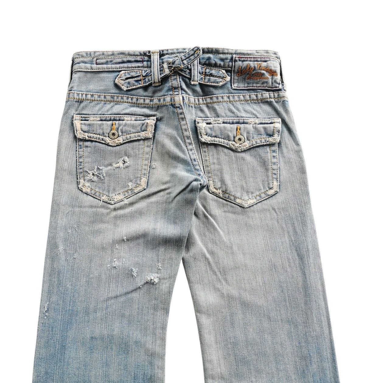 Vintage Brappers Japan Flare Bootcut Denim Jeans Y2K Distressed Size 30" / US 8 / IT 44 - 5 Thumbnail