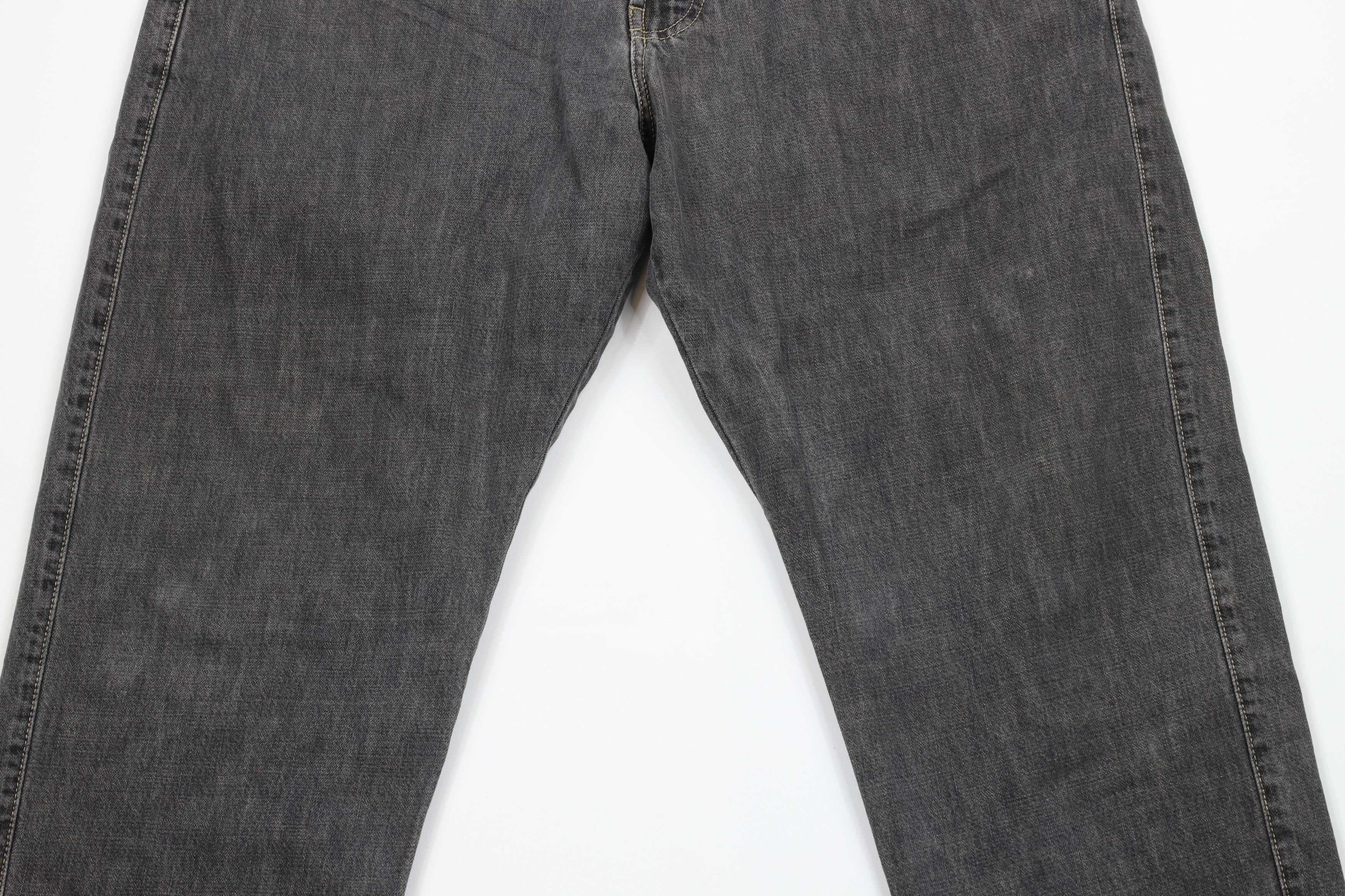 Ermenegildo Zegna × Vintage Vintage Ermenegildo Zegna Leg Denim Jeans Black Cotton Size US 38 / EU 54 - 3 Thumbnail