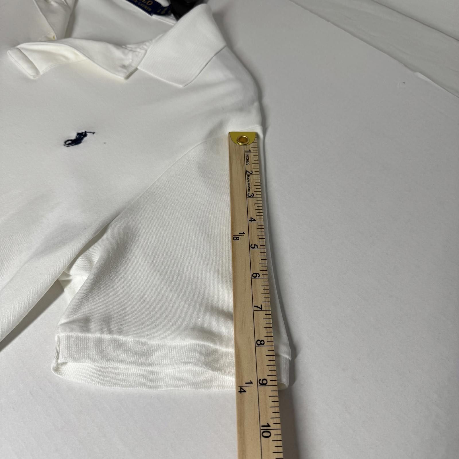 Polo Ralph Lauren White Ralph Lauren Polo Men Shirt Blue Tag/Horse Size US L / EU 52-54 / 3 - 3 Thumbnail