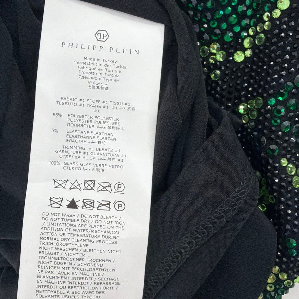 Philipp Plein Philipp Plein Women's Green Strass Snake Mini Dress Size XS Size XS / US 0-2 / IT 36-38 - 10 Thumbnail