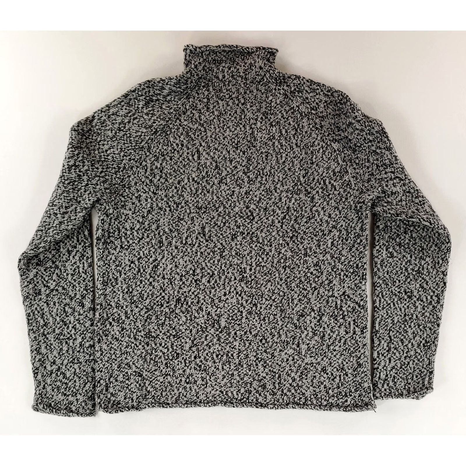 J.Crew J.CREW Sweater Roll Neck Cotton Salt Pepper Marble Black Gray Mens M Sweatshirt Pullover Black Gray Cotton Mens M Size US M / EU 48-50 / 2 - 3 Thumbnail