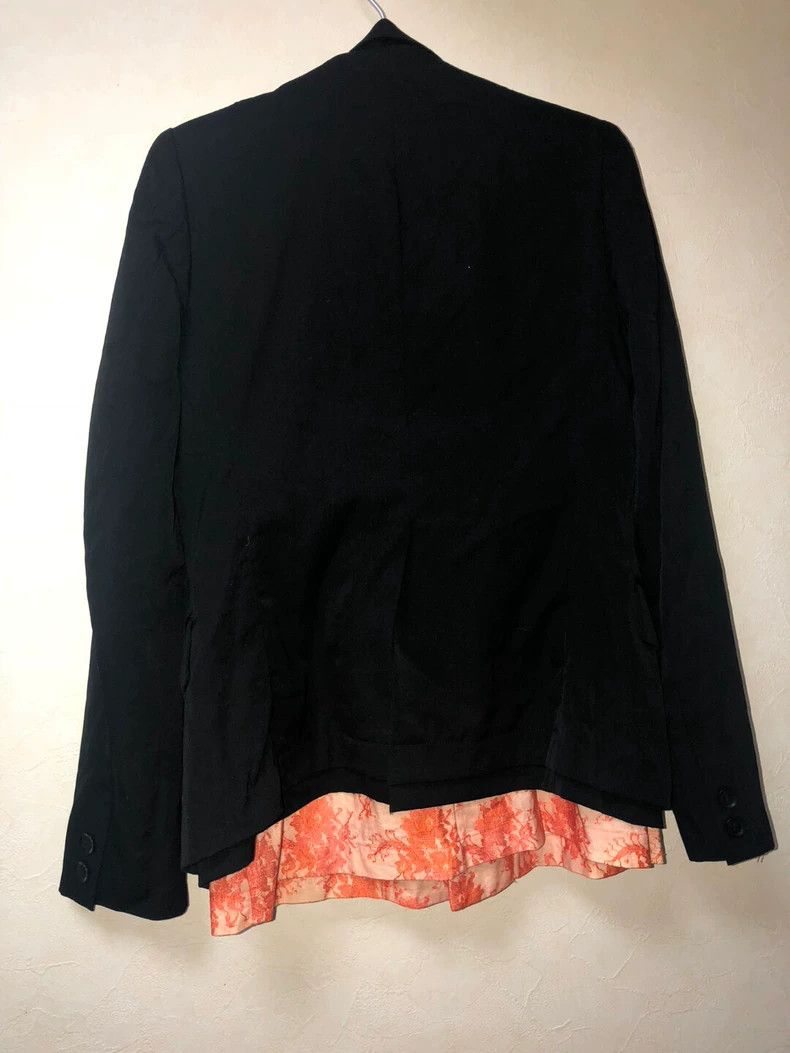 Yohji Yamamoto Yohji YamamotoDark stripe blazer with double collar jacket Size US M / EU 48-50 / 2 - 2 Thumbnail