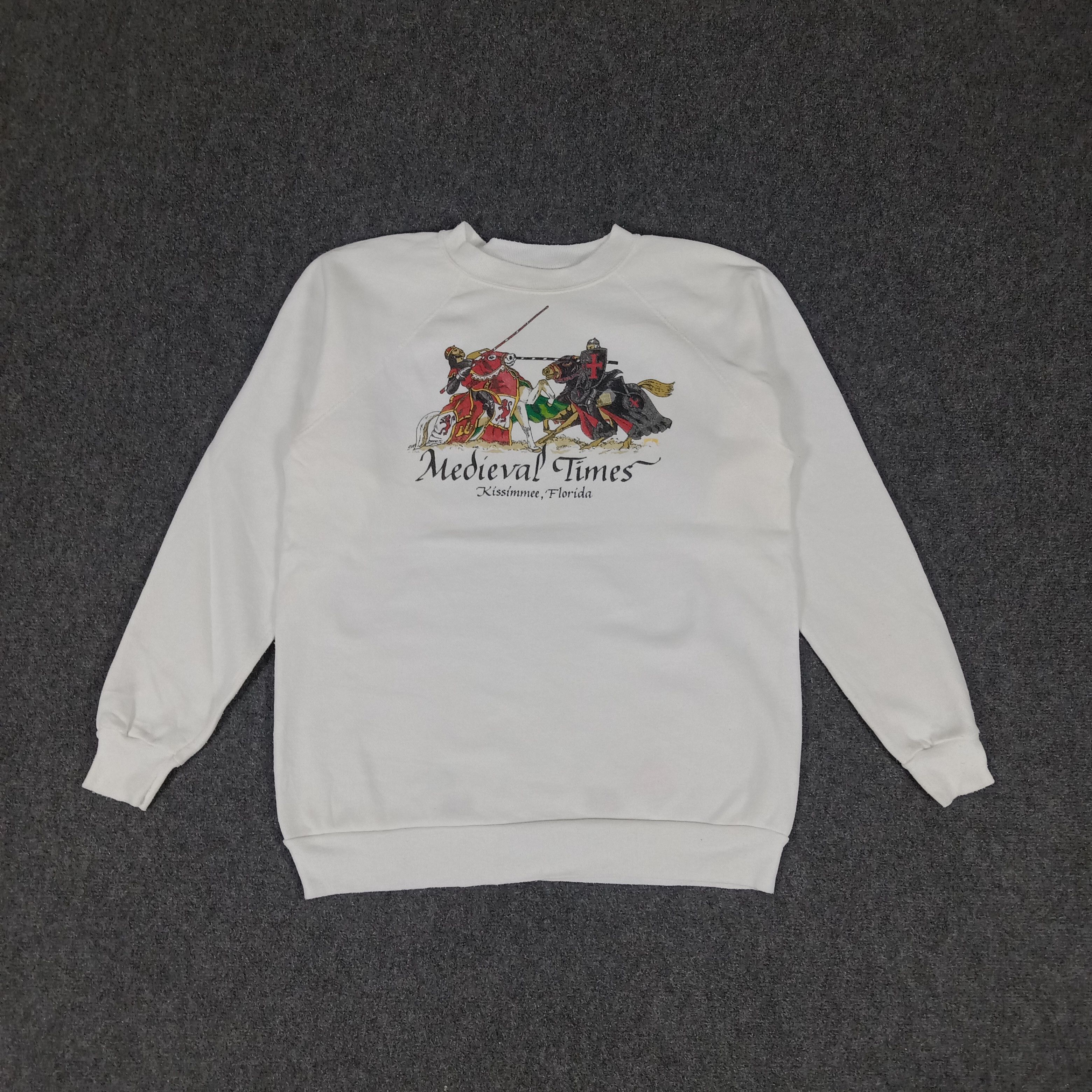 Vintage 90's MEDIEVAL TIMES Promo Streetwear Sweatshirts Size US M / EU 48-50 / 2 - 1 Thumbnail