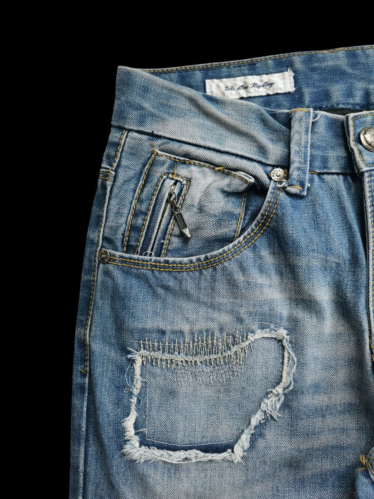 Replay We Are Replay Studd Patchwork Slim Jeans Size US 28 / EU 44 - 8 Thumbnail