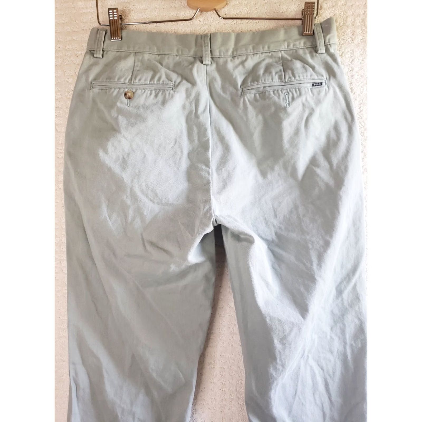 Polo Ralph Lauren Polo Ralph Lauren Men's Mint Green Chino Pants Slacks Flat Front Sz 32x32 29.5" Regular Straight Classic Fit Vintage: No Size US XS / EU 42 / 0 - 6 Thumbnail