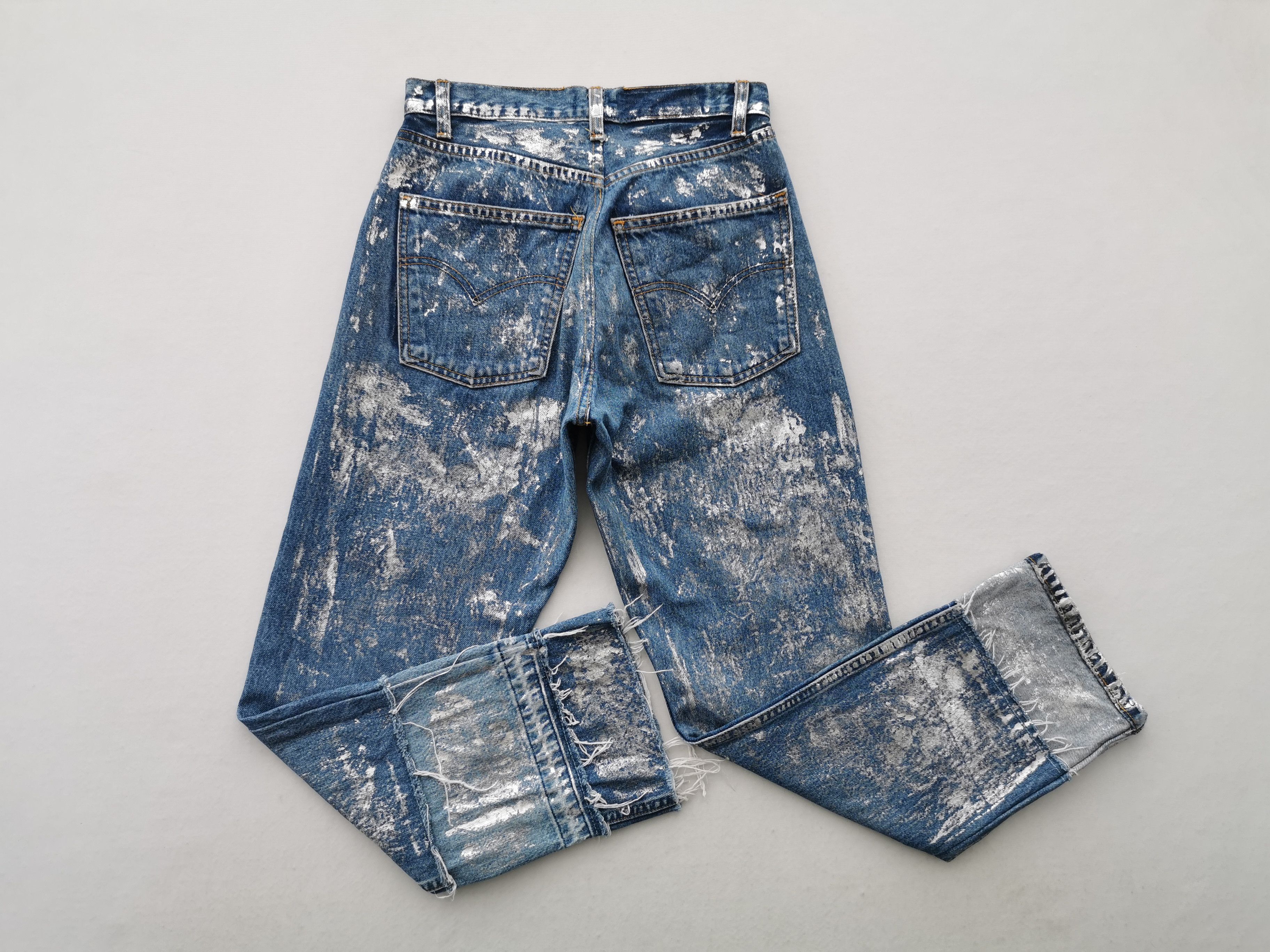 Levi's Vintage 90's Levis x Mailon Custom Denim Made In Japan Size US 27 - 5 Thumbnail
