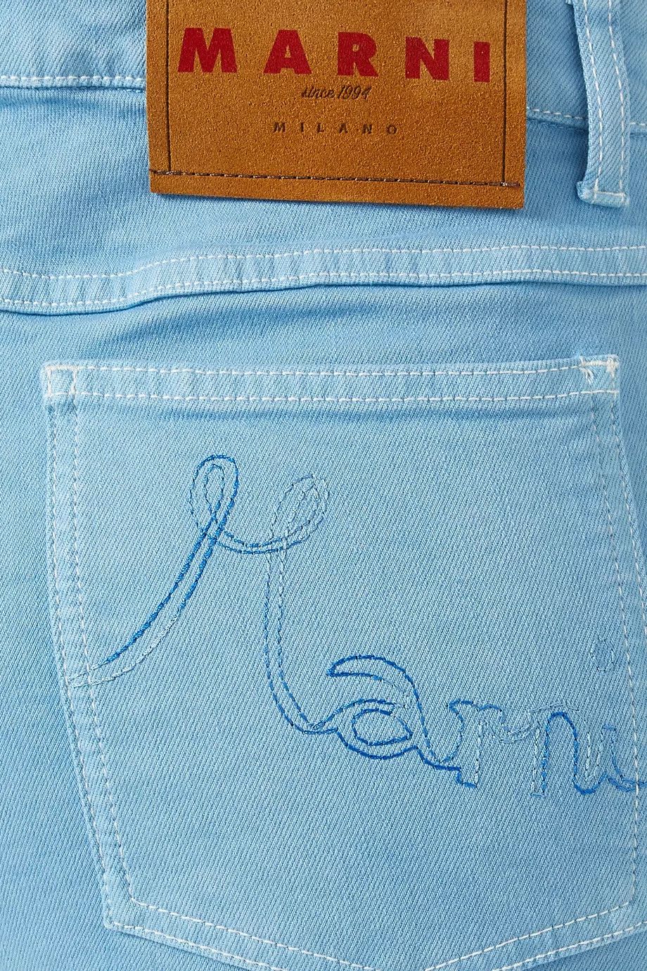 Marni o1y1125 Denim Pant in Azure Size 27" / US 4 / IT 40 - 4 Thumbnail