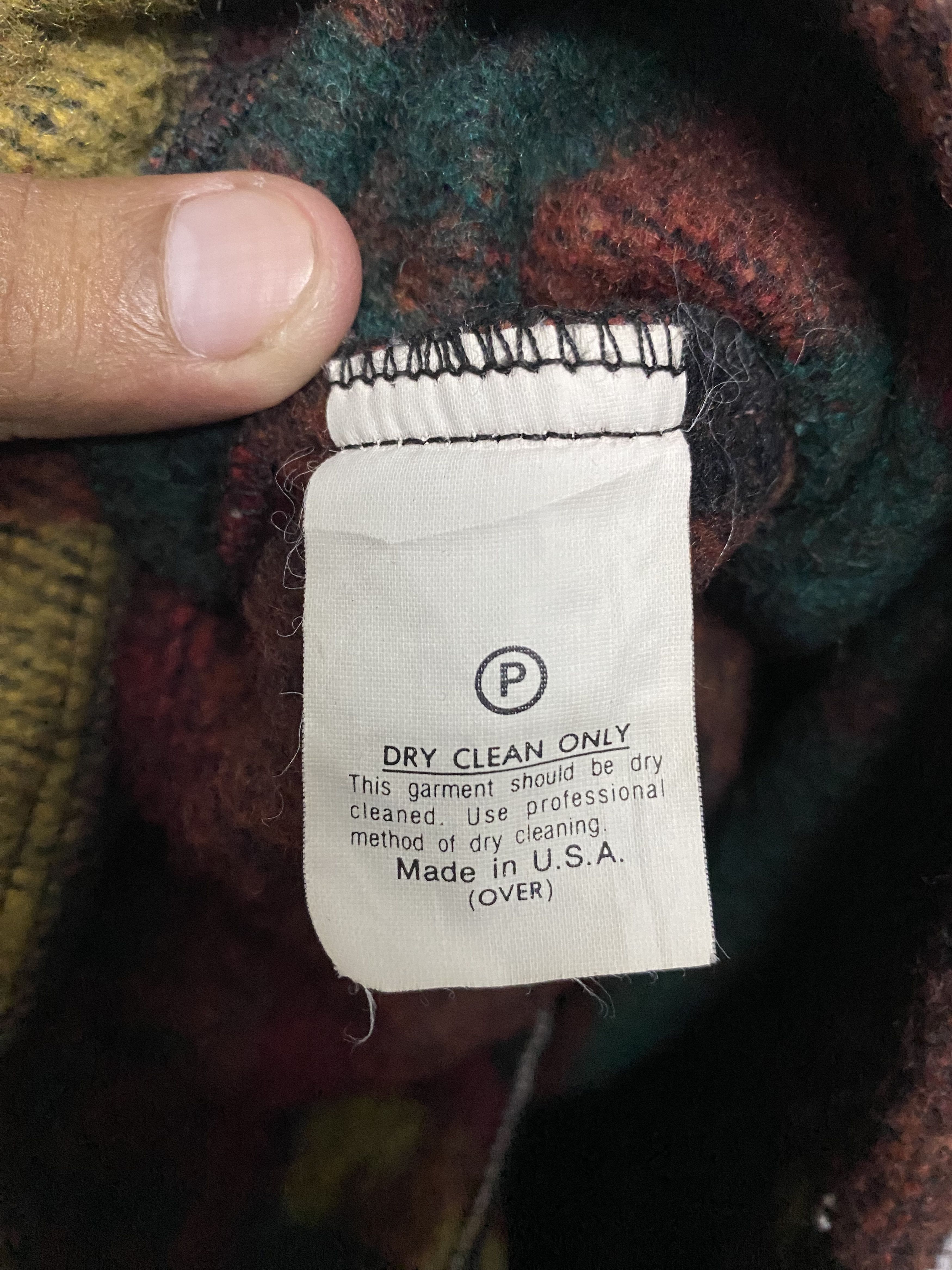 Vintage VINTAGE 80s Crafted Pride USA Wool Shaggy Navajo Jacket Size US M / EU 48-50 / 2 - 9 Thumbnail