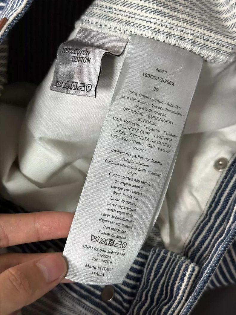 Dior Dior Striped Work Pants Size 30-2506 Size US 30 / EU 46 - 8 Thumbnail