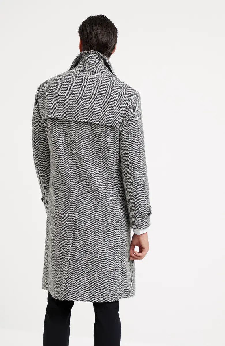 Brunello Cucinelli o1w1db10226 One And Half Breasted Coat in Dark Navy Blue Size US L / EU 52-54 / 3 - 5 Thumbnail