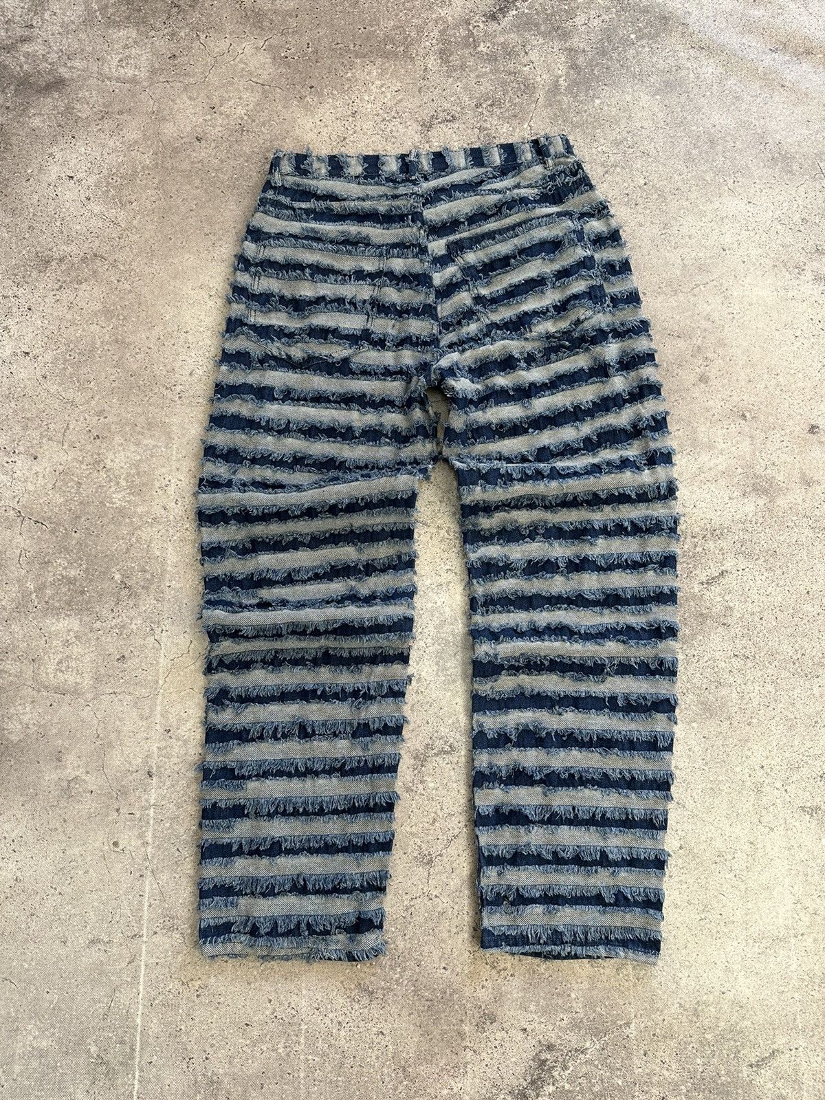 Japanese Brand × Vintage Vintage Junya Watanabe Balenciaga Style Denim Jeans Y2K Size US 33 - 9 Thumbnail