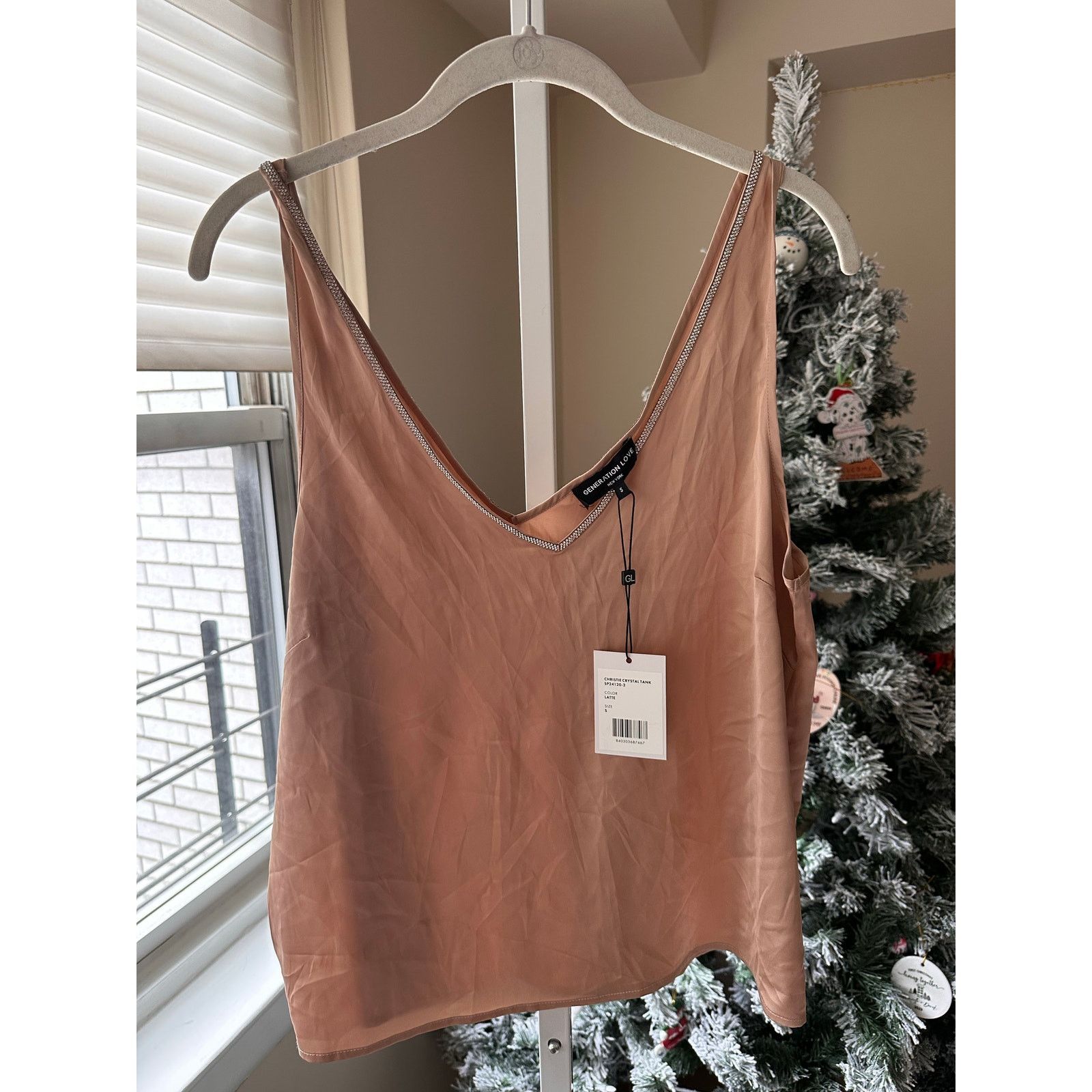 Generation Love NWT Generation Love Christie Crystal Tank Latte Beige Small Size S / US 4 / IT 40 - 7 Thumbnail