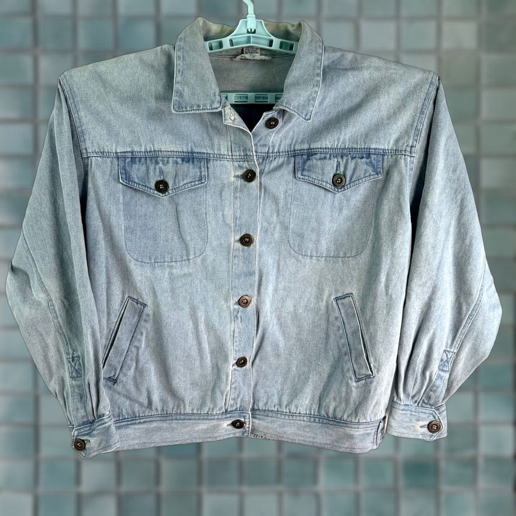 Vintage VINTAGE Alfred Dunner Denim Blue Jean Jacket Womens Size M Size 32" / US 10 / IT 46 - 1 Thumbnail