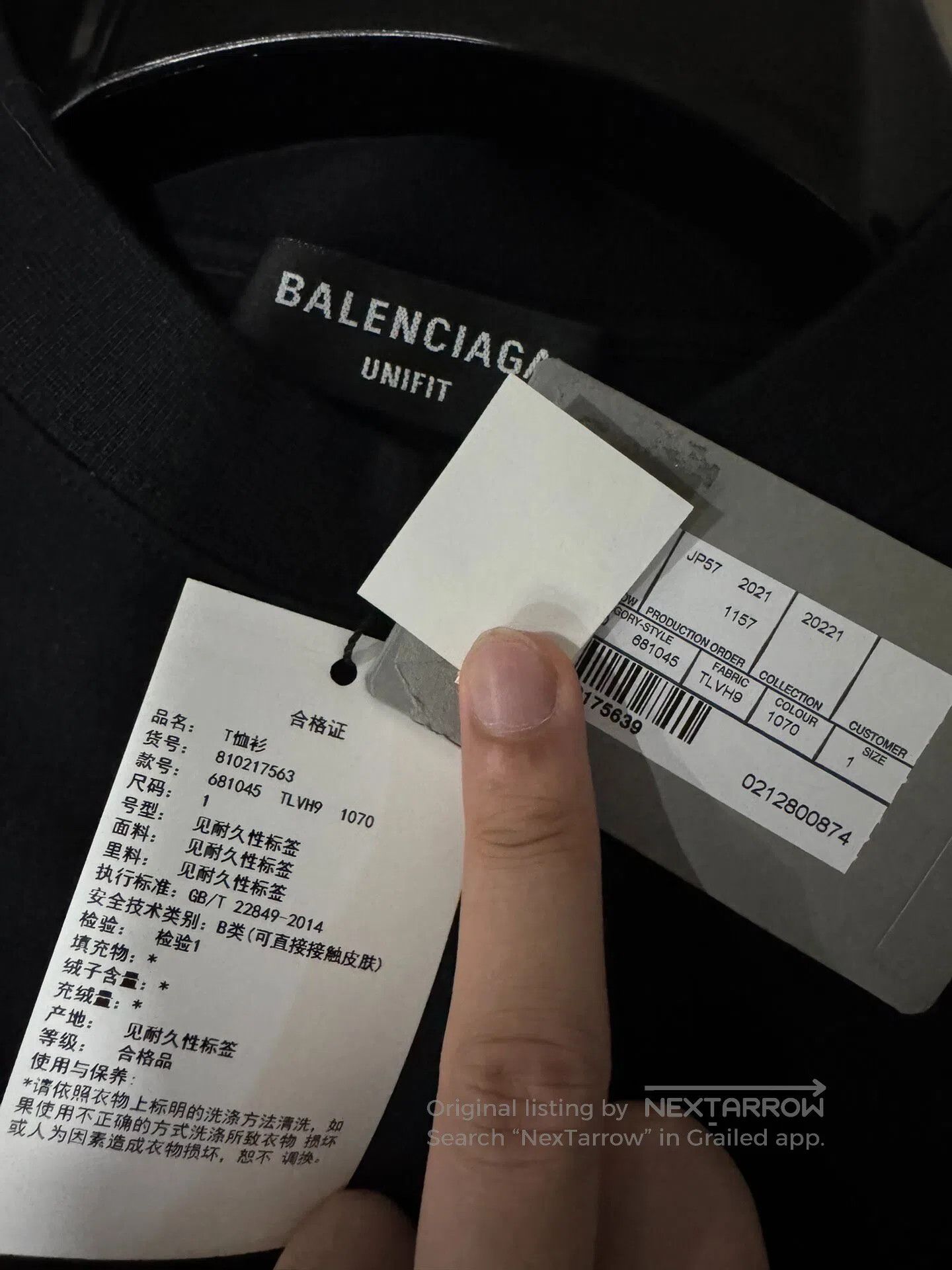 Balenciaga Balenciaga Back Embroidered Logo Black Short-sleeve T-shir Size US S / EU 44-46 / 1 - 5 Thumbnail