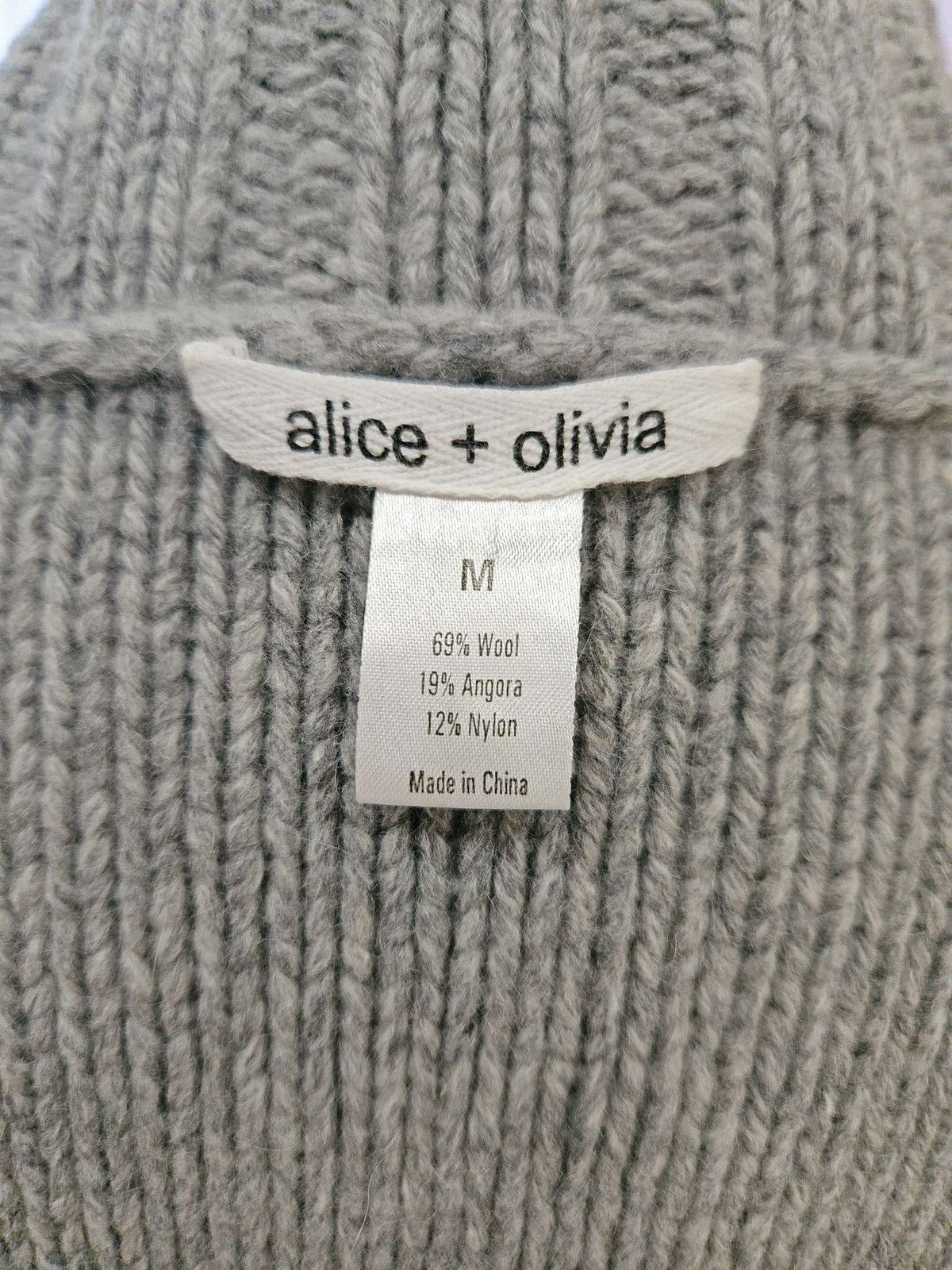 Alice + Olivia × Vintage Alice & Olivia Knit Wool Alpaca Bell Sleeve Cardigan/ Dress Size M / US 6-8 / IT 42-44 - 23 Thumbnail