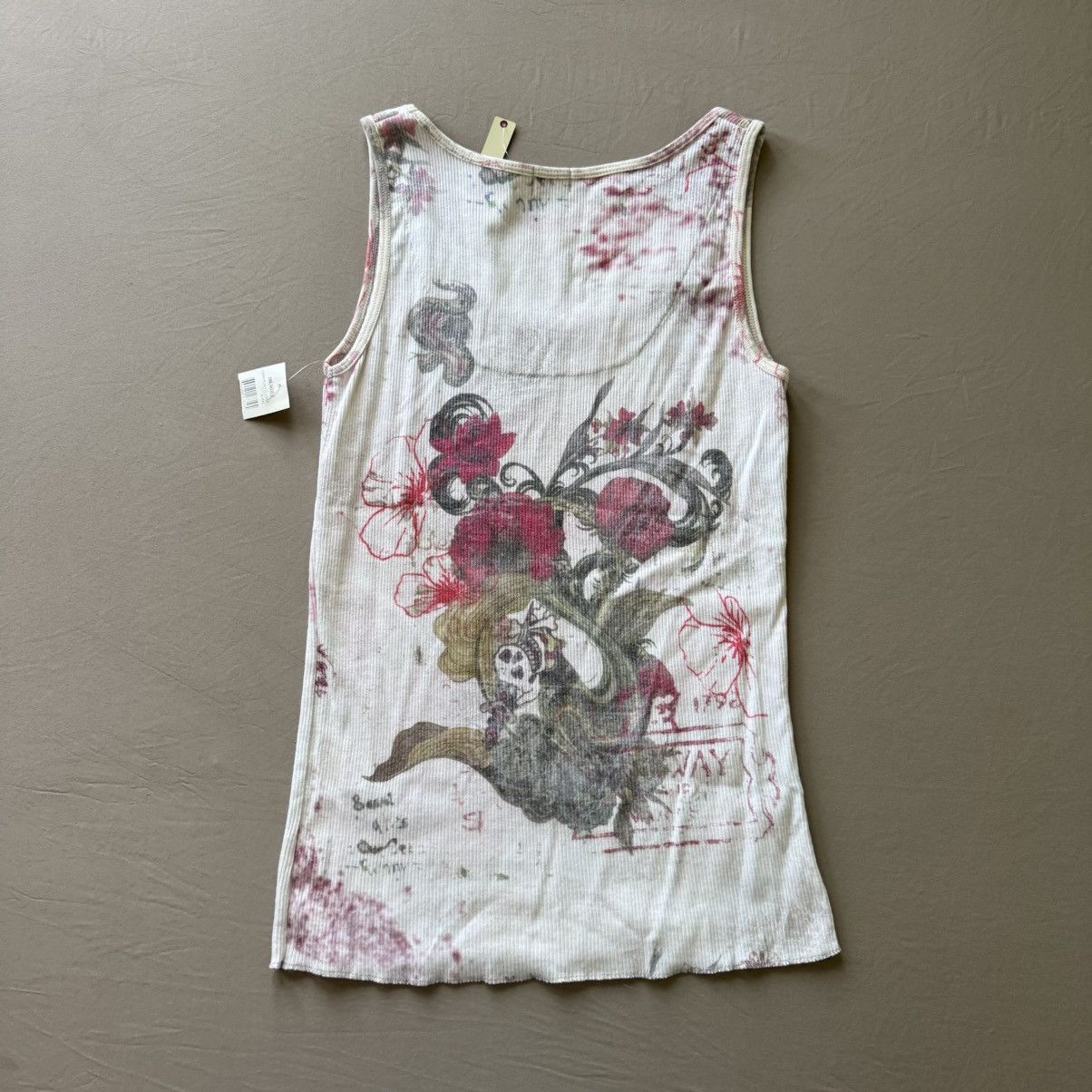 Other Y2K Early 2000s One World Bedazzled Tank Top Size XL / US 12-14 / IT 48-50 - 2 Thumbnail