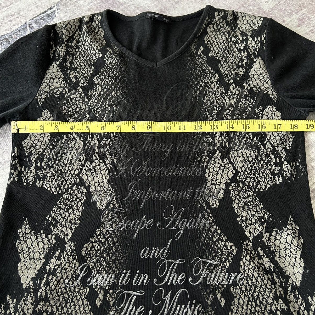 Japanese Brand Y2k Semantic Design Snake Full Print Long Sleeve Size US L / EU 52-54 / 3 - 13 Thumbnail