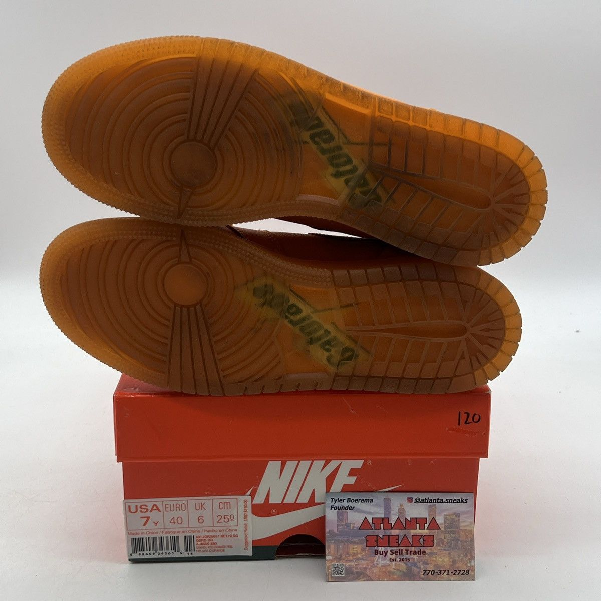 Nike Air Jordan 1 high orange peel Size US 7 / EU 40 - 8 Thumbnail