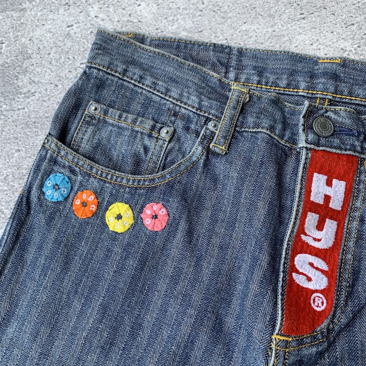 Hysteric Glamour × If Six Was Nine × Japanese Brand Rare🔥 Hysteric Glamour Patch embroidery Flared Denim Jeans Size US 30 / EU 46 - 6 Thumbnail