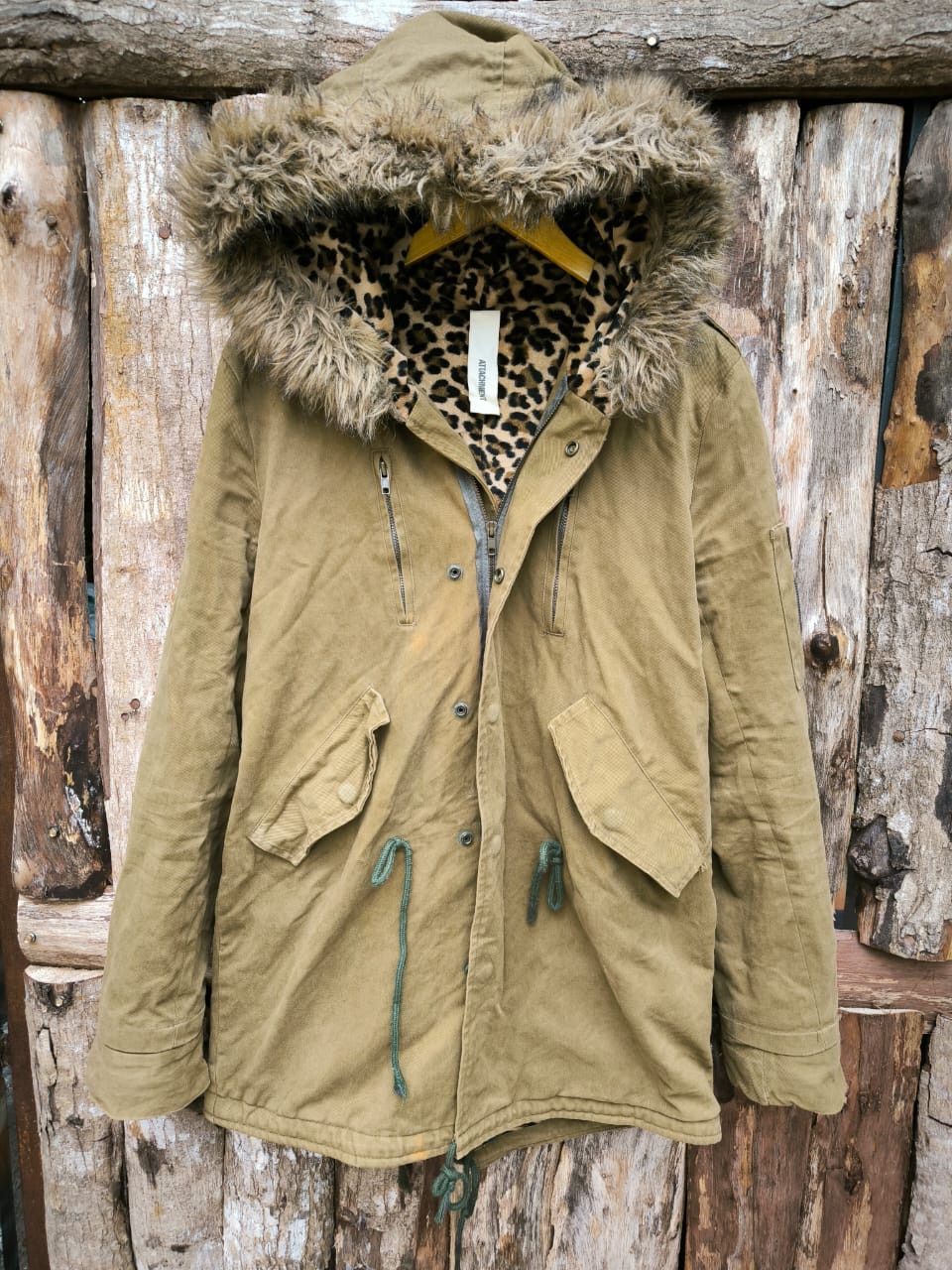 Attachment × If Six Was Nine × Japanese Brand Jacket Hoodie leopard Lining Attachment Size L / US 10 / IT 46 - 1 Thumbnail