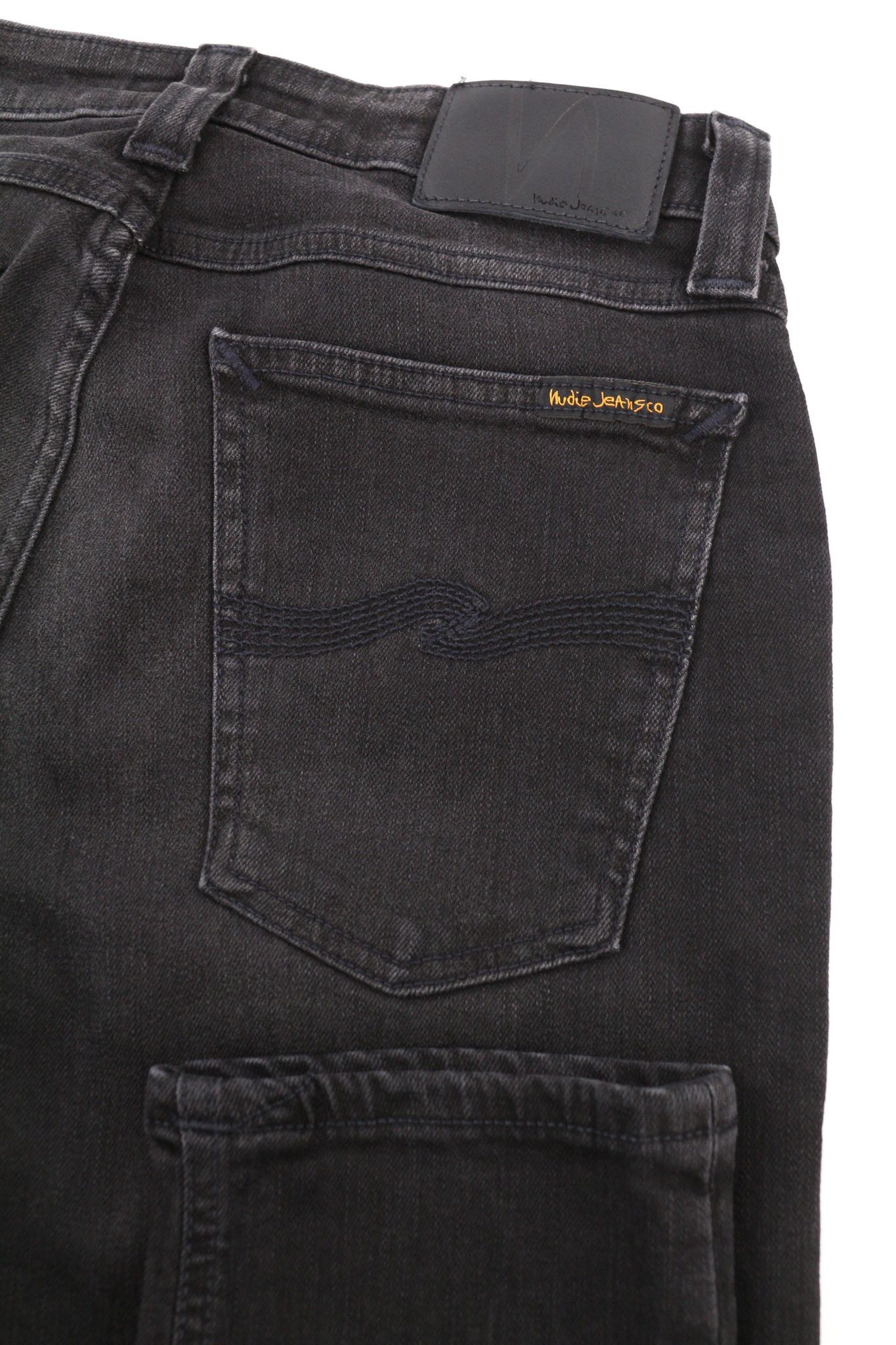 Nudie Jeans SKINNY LIN USED BLACK W29/L32 Organic Cotton Jeans 80430 Size US 29 - 5 Thumbnail