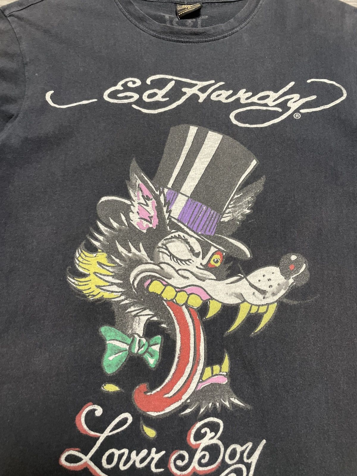 Ed Hardy Vintage Ed Hardy Lover Boy Black T-Shirt Y2K Size US M / EU 48-50 / 2 - 5 Thumbnail