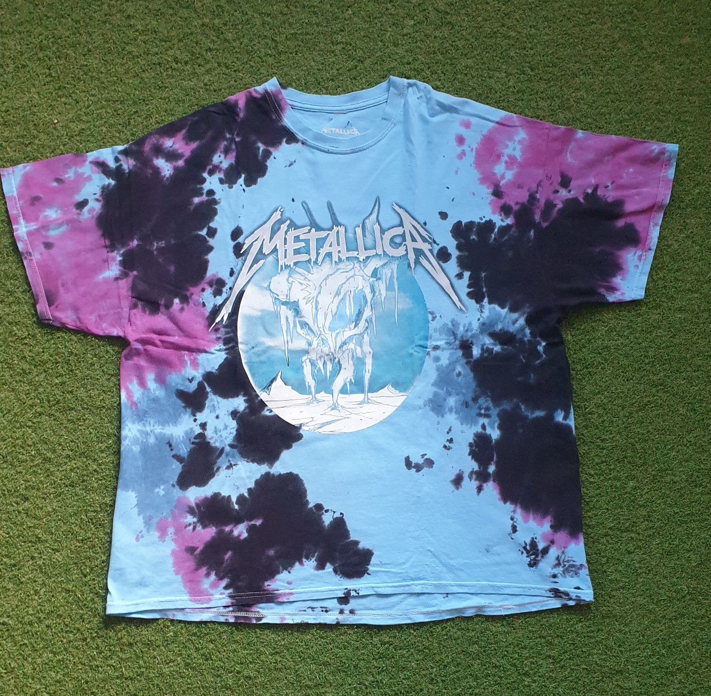 Band Tees × Metallica METALLICA - Frozen Skull Tie Dye Size US XL / EU 56 / 4 - 2 Thumbnail