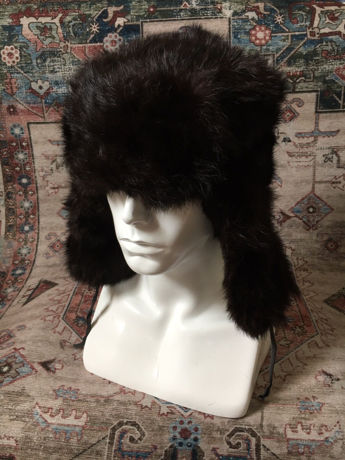 Vintage Vintage Fuzzy Fur Ushanka Hat Size ONE SIZE - 1 Thumbnail