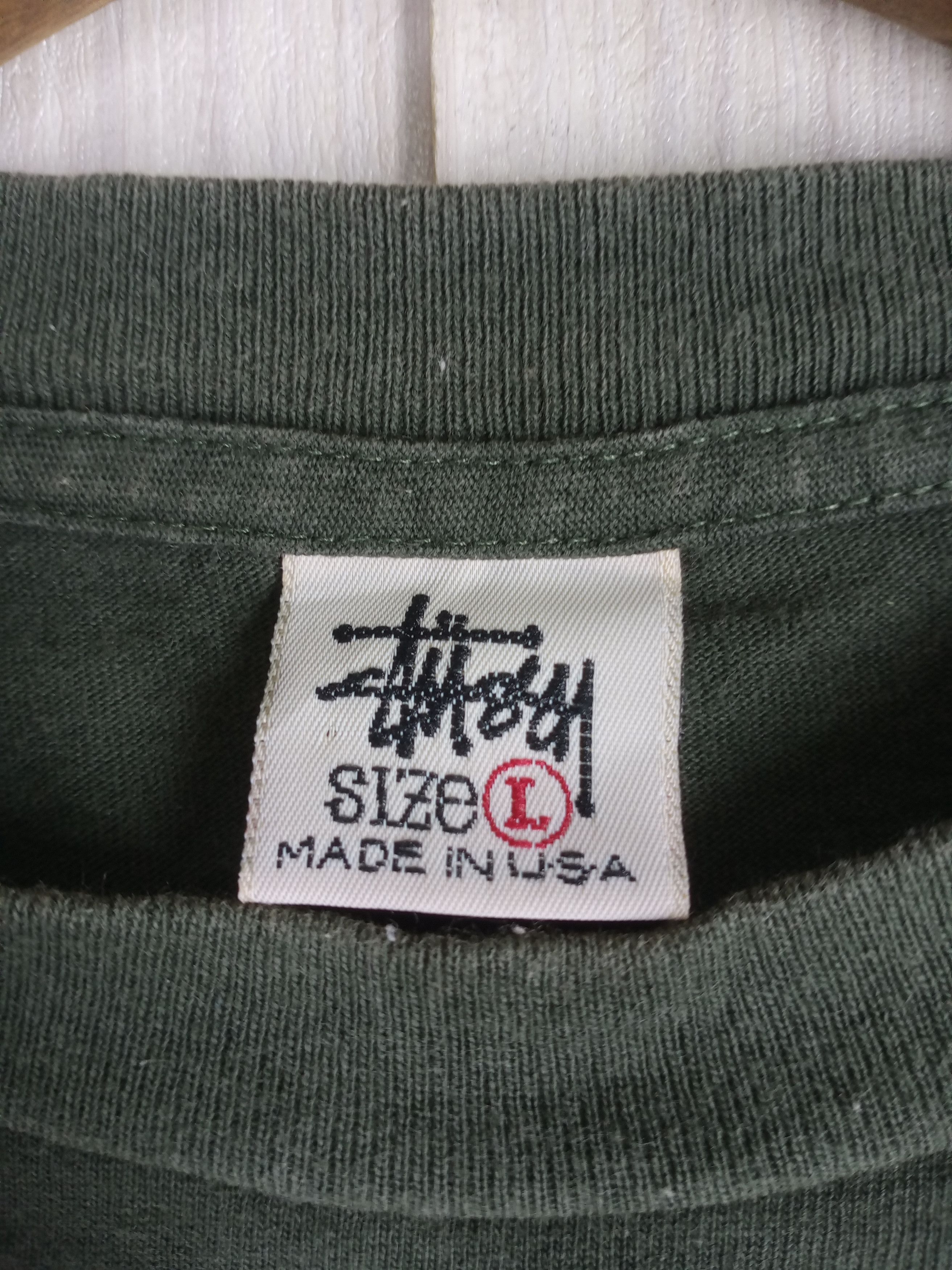 Stussy Very Rare Vintage 80s Stussy Big Logo Tshirt Size US L / EU 52-54 / 3 - 7 Thumbnail