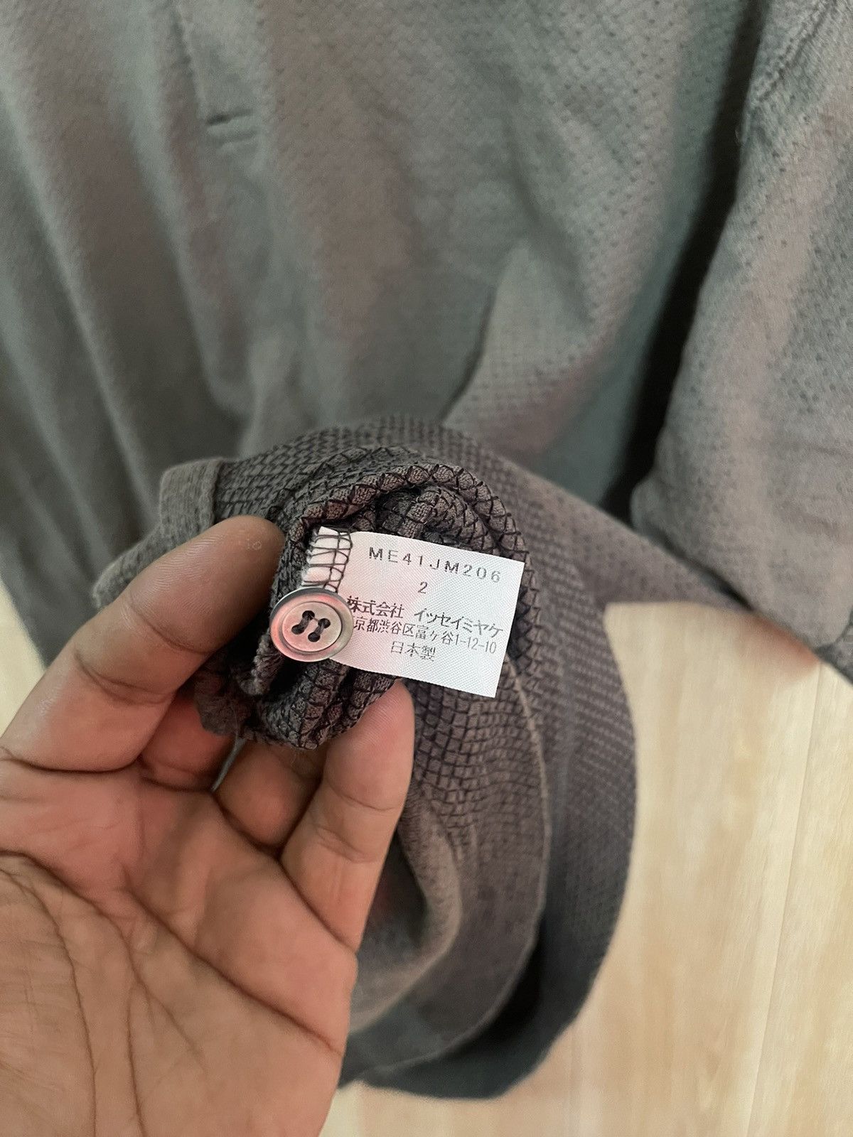 Issey Miyake × Japanese Brand Vintage Issey Miyake Polo Shirt M Olive Size US M / EU 48-50 / 2 - 5 Thumbnail