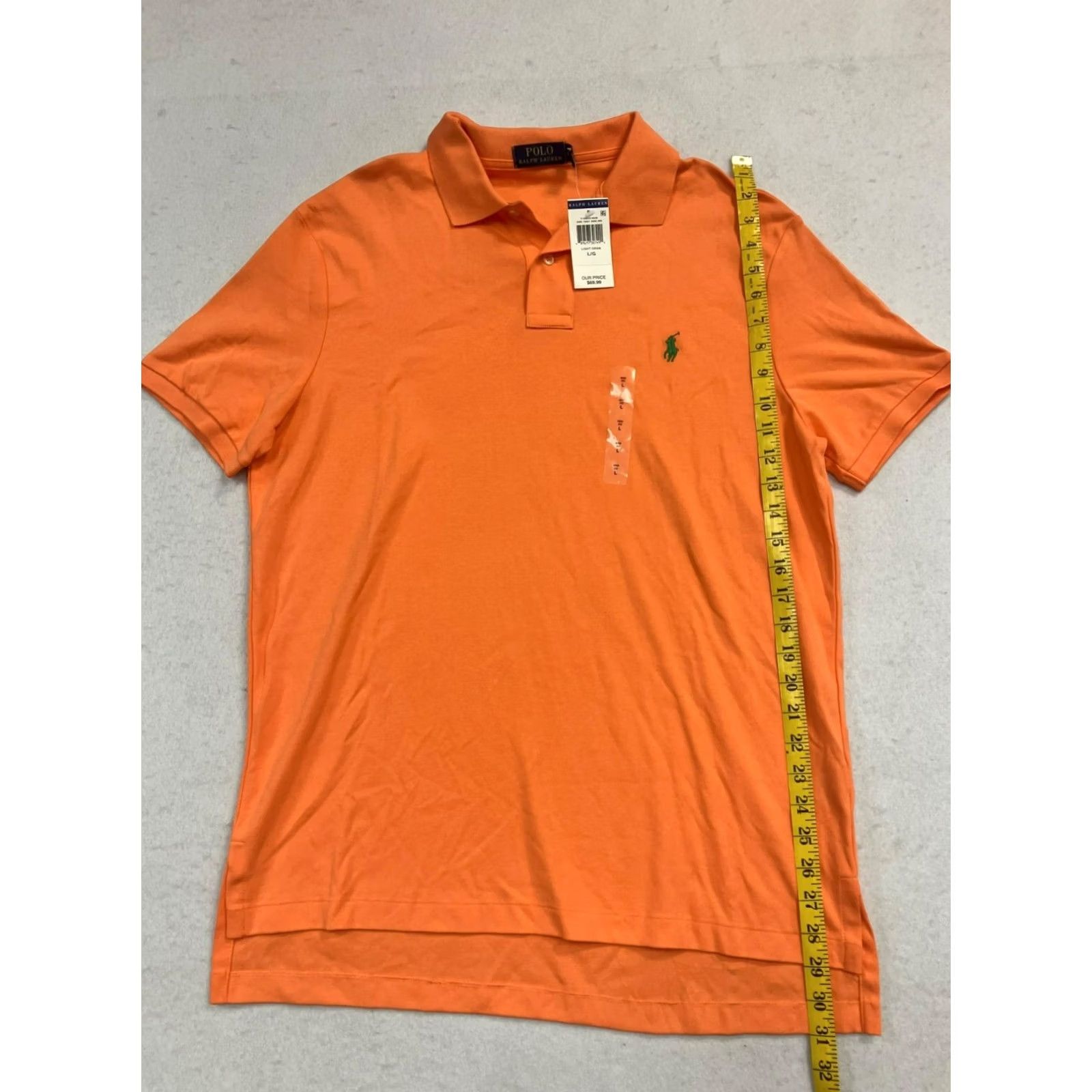 Ralph Lauren Ralph Lauren Polo Men Orange Large 100% Cotton Polo Shirt Mens Large Orange Polo Shirt Size US L / EU 52-54 / 3 - 6 Thumbnail