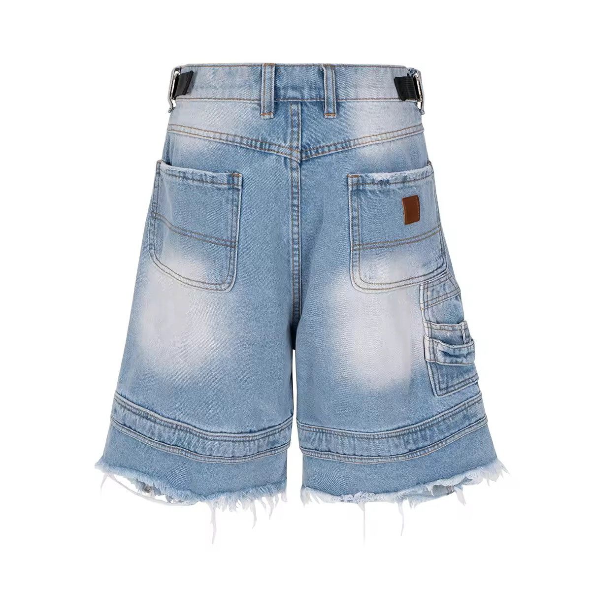 Jean × Vintage Jorts Vintage Washed Distressed Denim Size US 30 / EU 46 - 2 Thumbnail