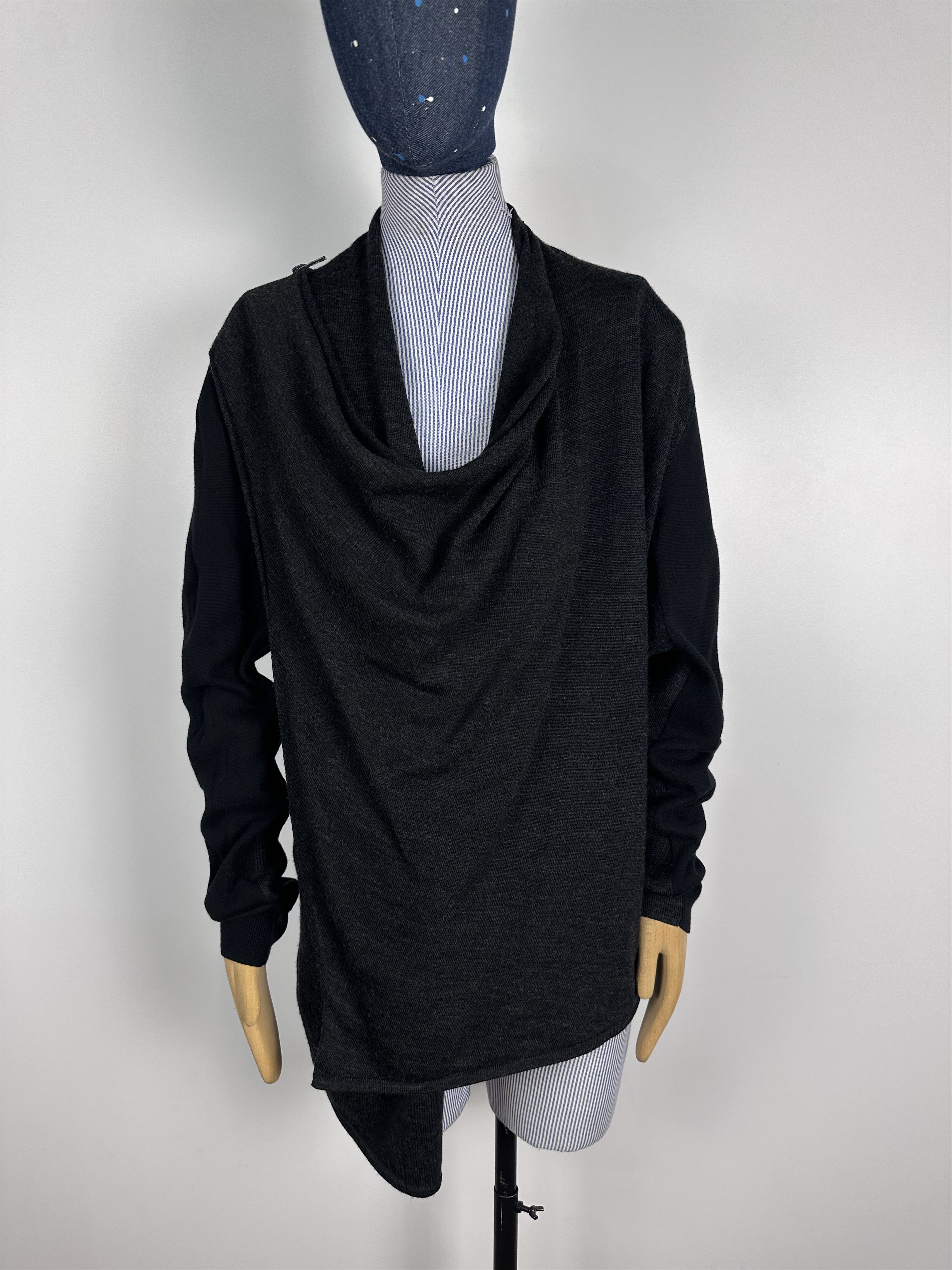 Allsaints All Saints Wool Light Zip Sweater Black Womens Size US8 UK12 Size M / US 6-8 / IT 42-44 - 2 Thumbnail
