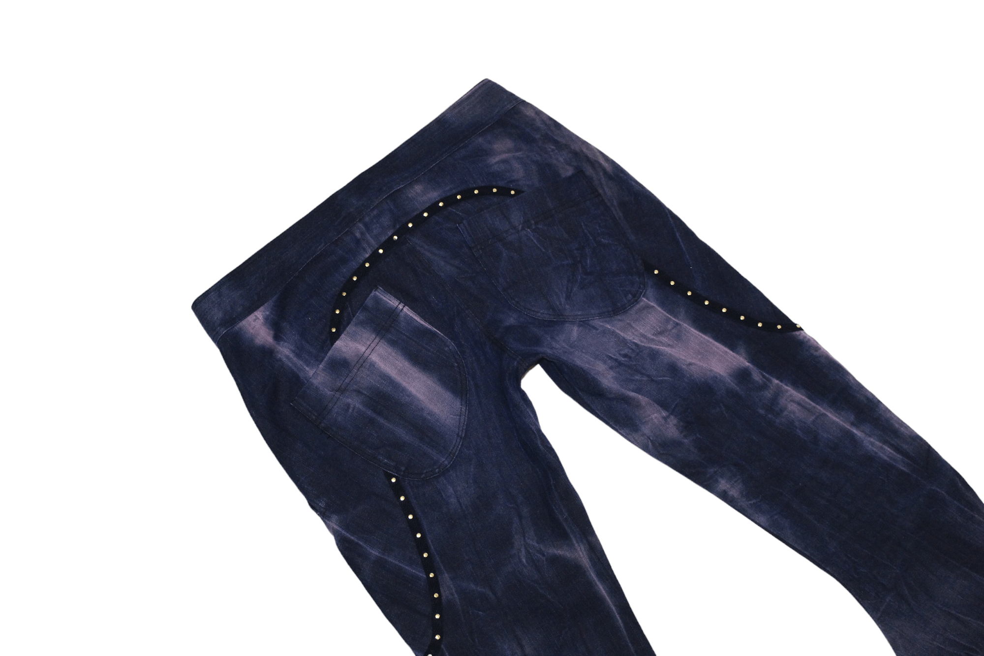 14th Addiction Rebekka Ruetz Studded Tie-dye Denim Arc Skinny Pants Size 31" - 10 Thumbnail