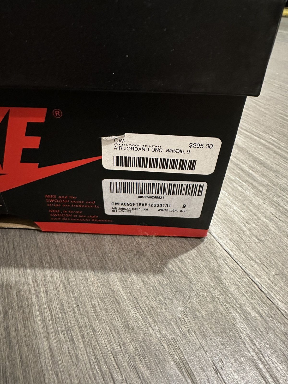 Nike × Off-White Nike X Off White Air Jordan 1 UNC Size US 9 / EU 42 - 11 Thumbnail