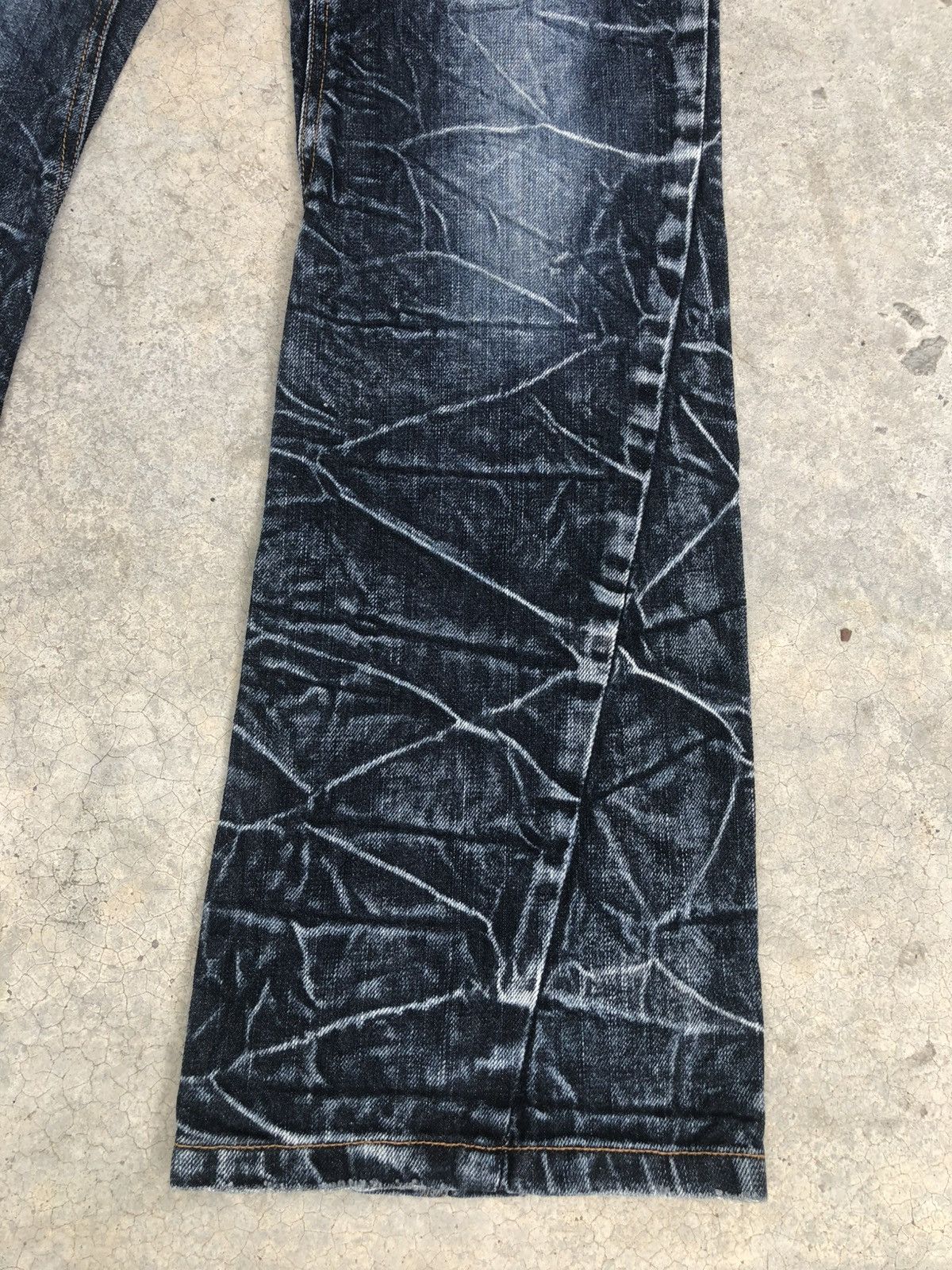 If Six Was Nine Japanese Nylaus Flared Jeans Distressed Jeans Size US 30 / EU 46 - 7 Thumbnail