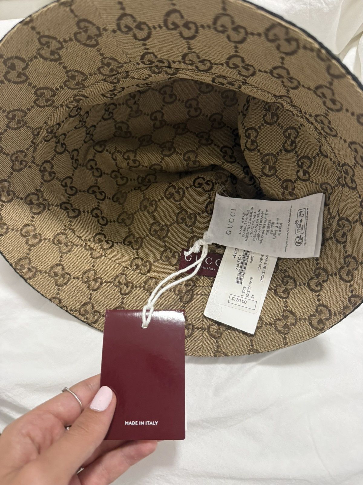 Gucci Gucci Reversible GG Canvas Bucket Hat Size ONE SIZE - 13 Thumbnail